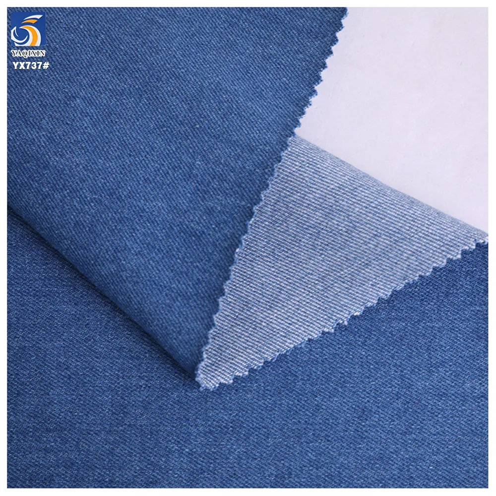 YX737 280gsm Non-Stretch Wash-Free Cheap Denim Fabric 70% Polyester 30% Rayon 10OZ Denim Fabric for Blue Men's Jacket