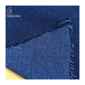 MOQ 5 Meters Wholesale 200gsm Jeans 100% Cotton Denim Washed Fabric 6 OZ Dark Denim Fabric for Sale