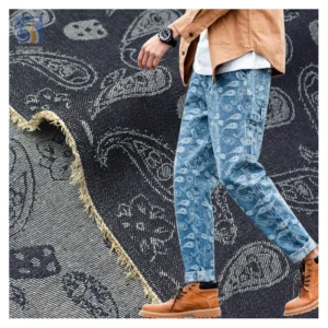 300gsm 10*10 Cheap Prices Jeans Fabric for Shirt Jacket Jacquard 100% Cotton Stock Lot Denim Woven Weft 10 Yards Heavyweight
