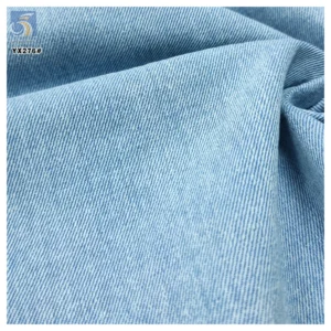 YX276 Light Blue Color Denim Premium 340gsm 100% Cotton Washed 10*10 Thick Denim Fabrics for Clothing