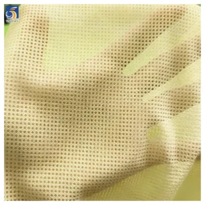 YDM004 High Quality 75D 100%Polyester Knit Mesh Fabric Basketball Sports Mesh Vest Fabric