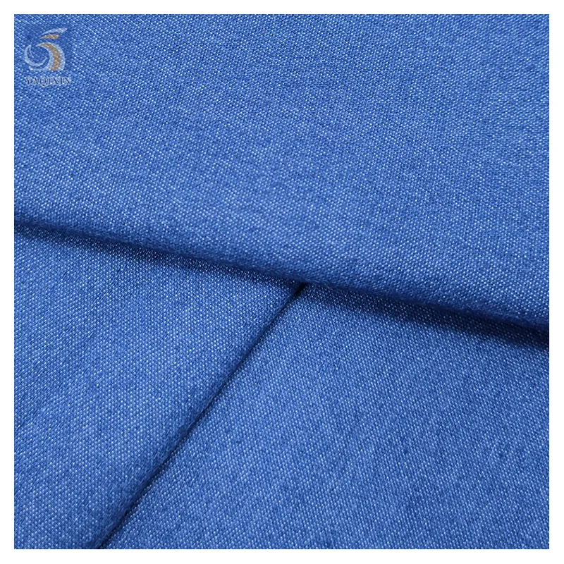 China Factory High Quality Jeans Fabric Dark Blue Lightweight Soft Stretch Thin Denim Fabric for Shirt Dresses