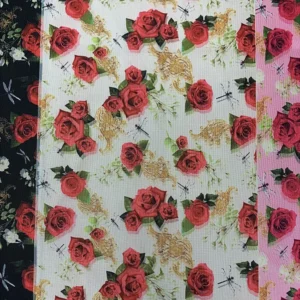 YX006 3 Days Picture Sample Spandex 4 Way Stretch Custom Printed Net Mesh Fabrics Colorful Flower Digital Printed Mesh Fabric