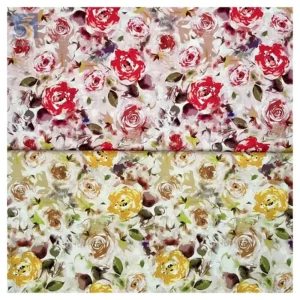 Free Samples Stock Lot Woven Small Floral  Cotton Lawn Fabric Poplin 100 Cotton Printed Fabric