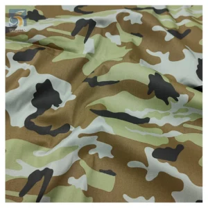 A265 Guangzhou Zhongda Fabric Market Stock Lot Cheap Cotton Polyester Nylon Material Camouflage Fabric by the Yards