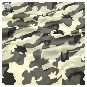 A265 Guangzhou Zhongda Fabric Market Stock Lot Cheap Cotton Polyester Nylon Material Camouflage Fabric by the Yards