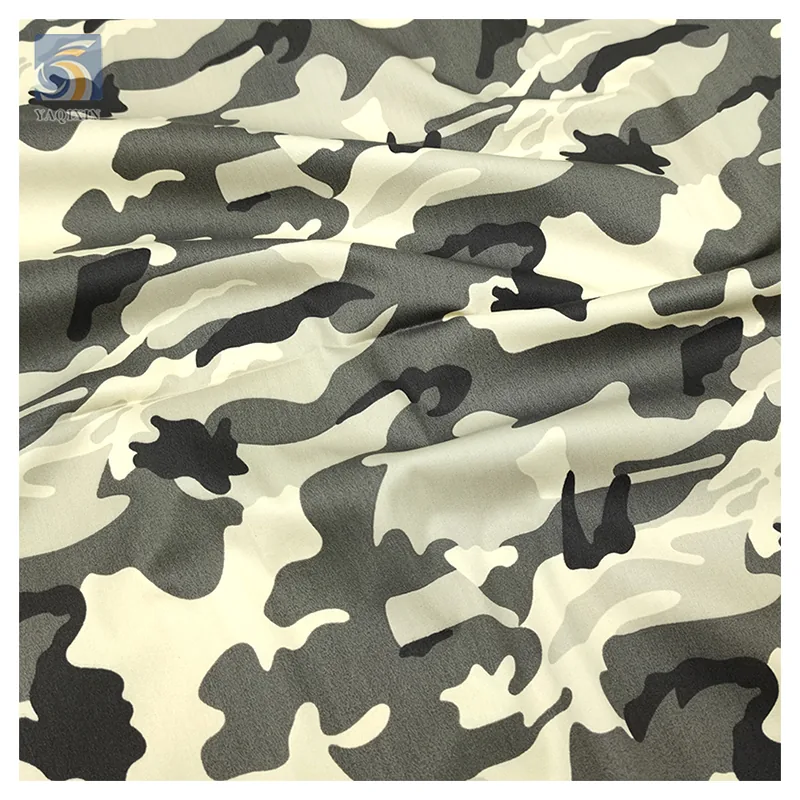 A265 Guangzhou Zhongda Fabric Market Stock Lot Cheap Cotton Polyester Nylon Material Camouflage Fabric by the Yards