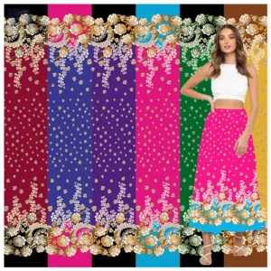 2025 Trending Floral Pacific Island Design Fabric Dress Poly Printed for Woman Polynesian Design Fabrics