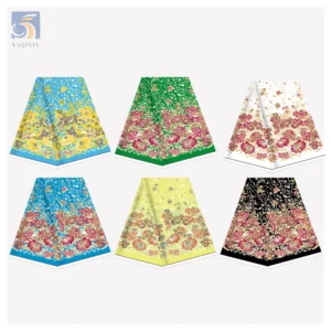 2025 Trending Floral Pacific Island Design Fabric Dress Poly Printed for Woman Polynesian Design Fabrics