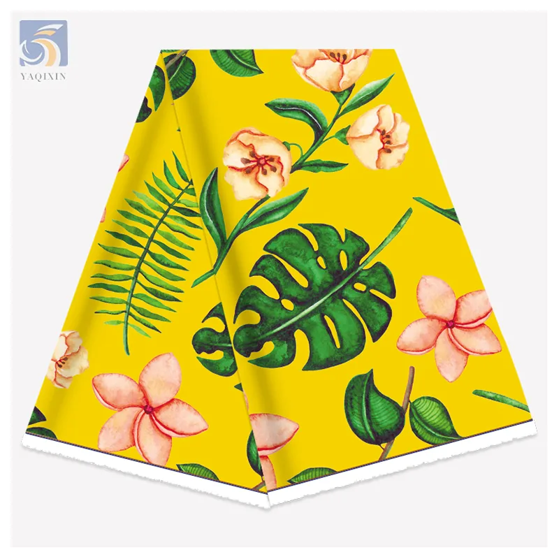 Summer New Style Flower Printed Polyester Fabric Pacific Island Design Hawaiian Print Fabric for Clothing