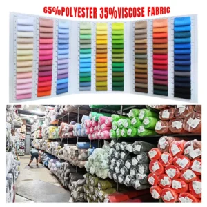 Wrinkle Resistant 110gsm Woven Rayon 65 Polyester 35 Viscose Blended Uniform Fabric TR Men Trousers Shirt Fabric