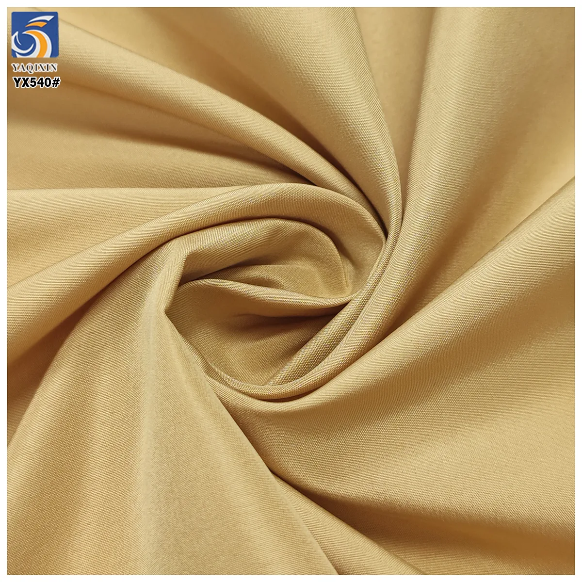 YX540 Wholesale Khaki Taffeta Fabric 100% Polyester 300T Pongee Lining Fabric Price Per Meter by Roll