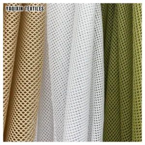 75D Square Rhombus Mesh Fabric 2X2 Low Elastic 100% Polyester Lining Beach Pants Lining Clothing Warp Knitted Mesh Fabric