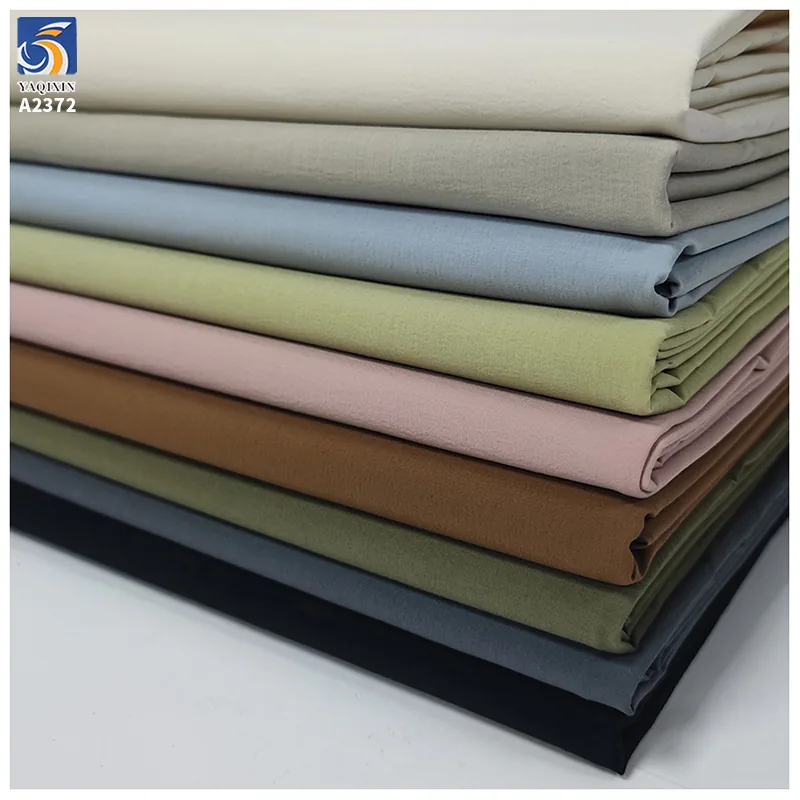 A2372 Custom Color 120gsm Lightweight Breathable Plain Stretch Fabric 95% Nylon 5% Spandex Fabric Pants Stretch Fabric