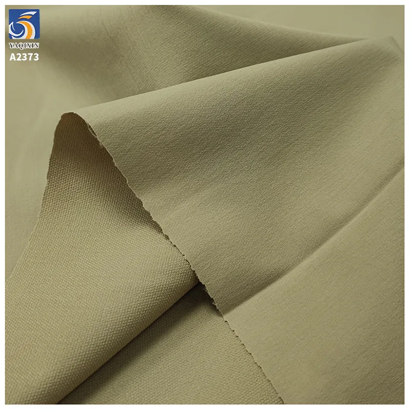 A2373 High Quality Plain 120gsm 95 Nylon 5 Spandex Fabric 4 Way Stretch Waterproof Fabric for Jackets and Trousers