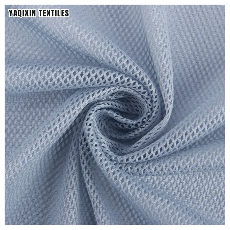 75D Square Rhombus Mesh Fabric 2X2 Low Elastic 100% Polyester Lining Beach Pants Lining Clothing Warp Knitted Mesh Fabric