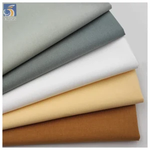 A2217 210gsm Wholesale Price Woven Washed Dyed 50% Cotton 50% Lyocell Twill Fabric Wide Leg Pants Fabric