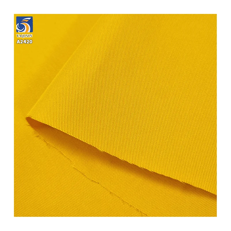 A2420 220g/m² 70% Cotton 30% Nylon Double-Sided Twill Fabric Windbreaker Jacket Wear-Resistant Crisp Twill Cotton Fabric