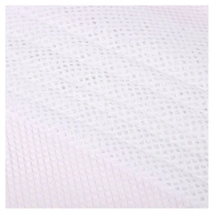 Stock Lot Wholesale Price 250gsm Soft 100%Polyester Tricot Knitted Hexagonal Mesh Fabric for Sports Wear Bags Office Chair
