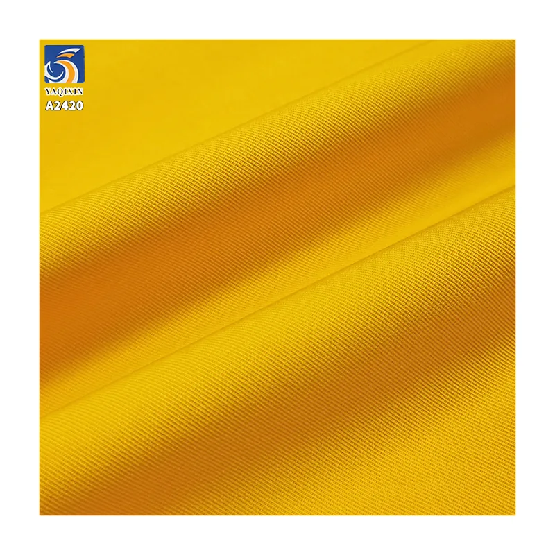 A2420 220g/m² 70% Cotton 30% Nylon Double-Sided Twill Fabric Windbreaker Jacket Wear-Resistant Crisp Twill Cotton Fabric