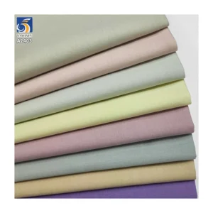 A2403 Hot Sale 170gsm Sand-Washed 40% Lyocell 60% Cotton Fabric Summer Cotton Poplin Shirt Dress Cotton Fabrics