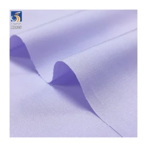A2405 Plain 140gsm Spring and Summer Cool Cotton Casual Dress Shirt Fabric 60% Lyocell Polyester 40% Cotton Poplin Ice Fabric
