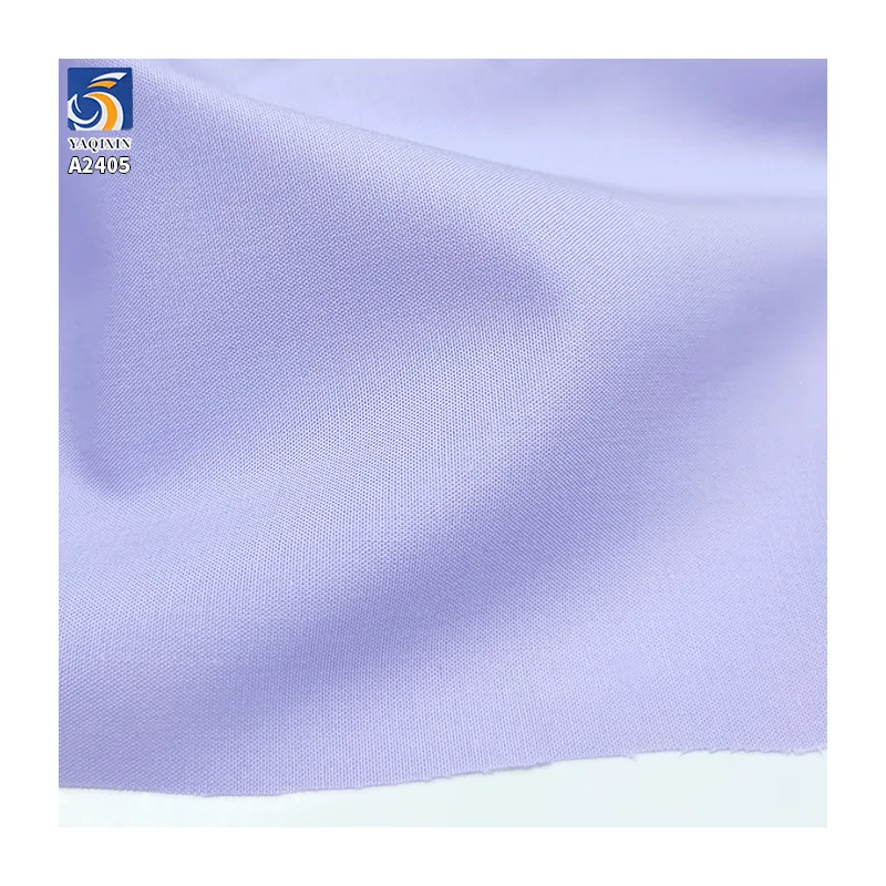 A2405 Plain 140gsm Spring and Summer Cool Cotton Casual Dress Shirt Fabric 60% Lyocell Polyester 40% Cotton Poplin Ice Fabric