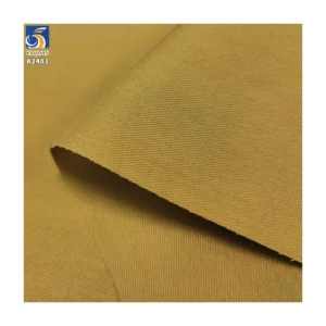 A2401 T400 130gsm Cavalry Twill Cotton Fabric Stretch Wash-Free Cotton Feel Anti-Wrinkle Polyester Cotton Khaki Twill Fabric