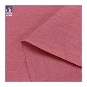 A2404 Summer 135gsm 65% Cotton 35% Nylon Blended Poplin Plain Fabric Wrinkled Texture Cotton Poplin Dress Fabric for Women