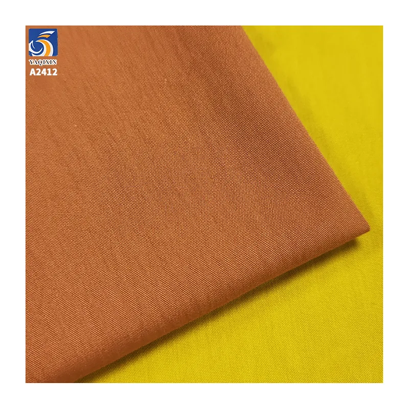 A2412 High Quality 32S Thickened 170gsm 63% Cotton 37% Nylon Poplin Fabric Plain Shirt Jacket Pants Cotton Poplin Fabric