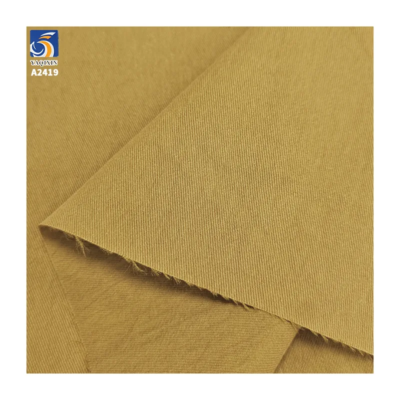 A2419 150g/m² Wholesale 50S 65% Cotton 35% Nylon Cavalry Twill Fabric High Density Twill Cotton Blend Fabric for Pants