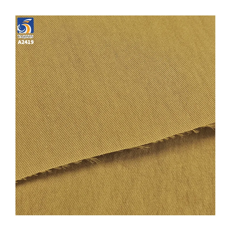 A2419 150g/m² Wholesale 50S 65% Cotton 35% Nylon Cavalry Twill Fabric High Density Twill Cotton Blend Fabric for Pants