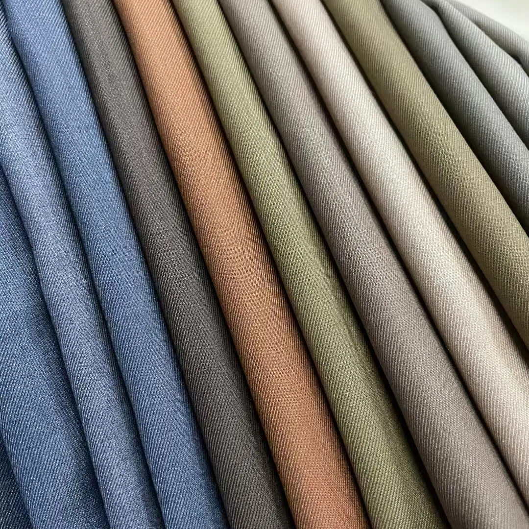 YX684 Wholesale 80% Polyester 20% Viscose Suit Fabric for Men Soft Dyed Twill Pants Fabric Uniform Man Suit Fabric