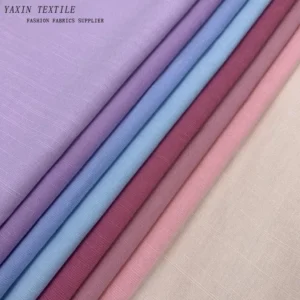HR798 2025 New Style Material Cotton Rayon Blend Linen Cotton Fabric for Casual Shirt Dress 110gsm