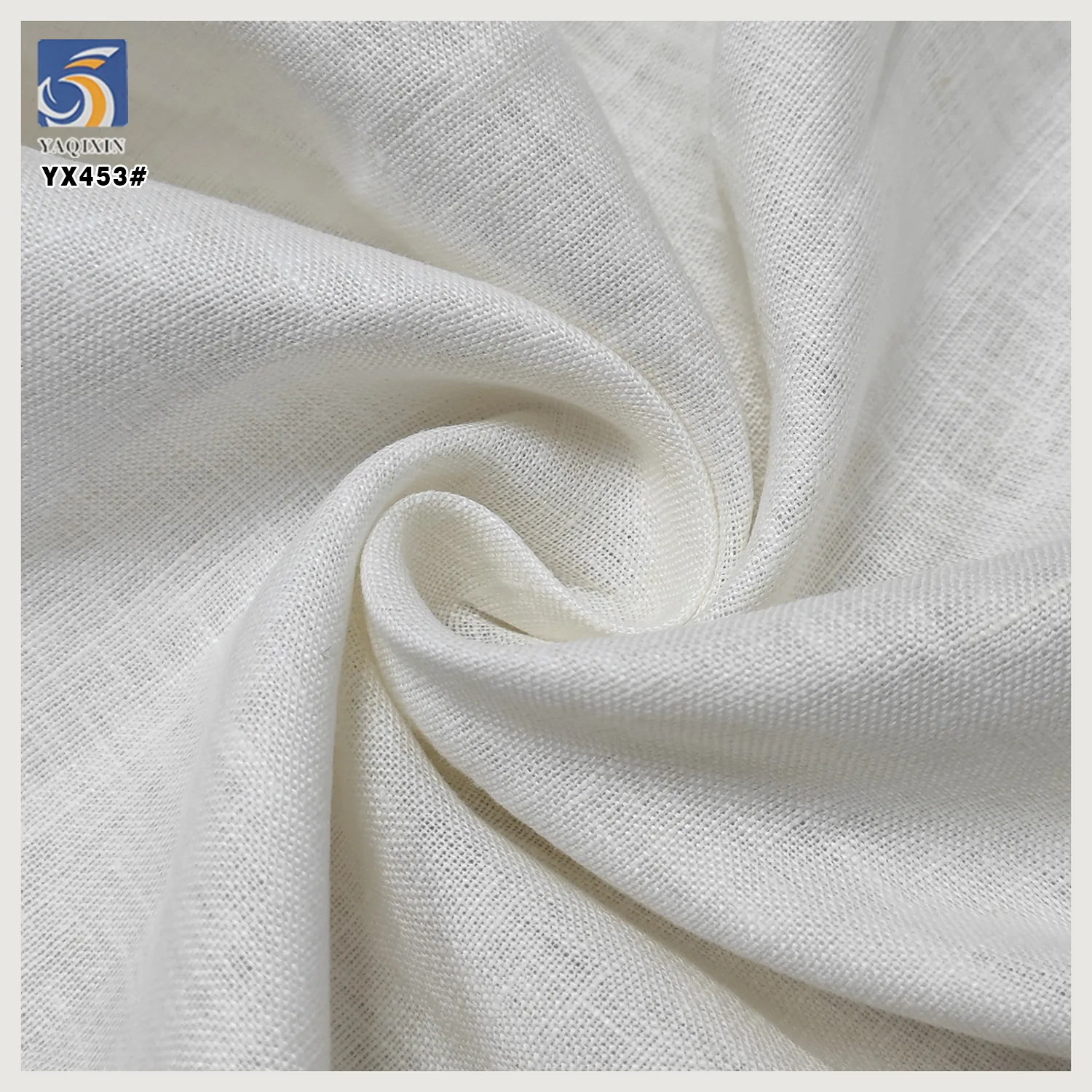 YX453 Cheap Linen Fabric Roll 140gsm Soft White 100 Pure Linen Fabric for Clothing Infant