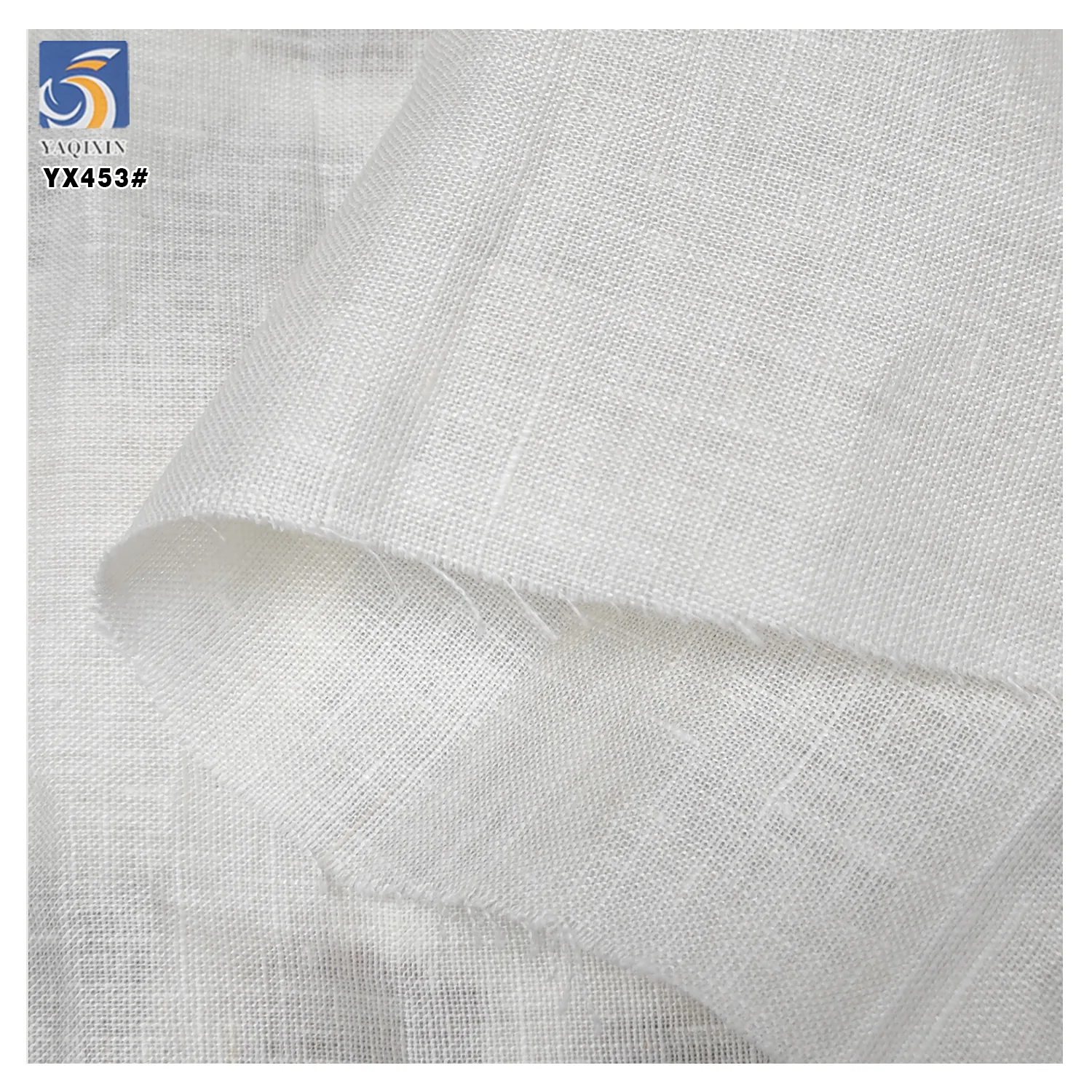 YX453 Cheap Linen Fabric Roll 140gsm Soft White 100 Pure Linen Fabric for Clothing Infant