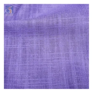 Factory Spot 180gsm 12*12 Eco-friendly 30% Linen 70% Cotton Blended Fabric Soft Woven for Shirts Dresses Garments for Boys Girls