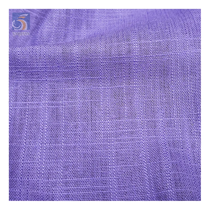 Factory Spot 180gsm 12*12 Eco-friendly 30% Linen 70% Cotton Blended Fabric Soft Woven for Shirts Dresses Garments for Boys Girls