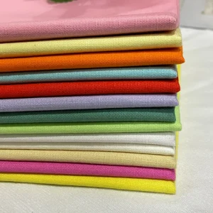 Guangzhou Fabric A2182 175gsm Cheap Cotton Spandex Stretch Like Slub Linen Cotton Fabric for Clothing Dress Casual