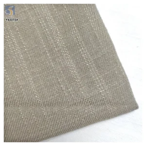 YX2272 High Quality 180gsm Twill Slub Cotton Fabric Woven Pure Color 55% Linen 45% Cotton Blend Fabric for Shirt/Pants