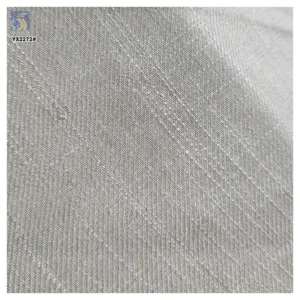 YX2272 High Quality 180gsm Twill Slub Cotton Fabric Woven Pure Color 55% Linen 45% Cotton Blend Fabric for Shirt/Pants