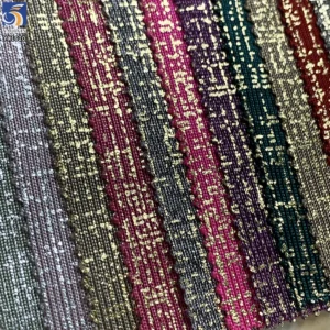 YX1620 95% Polyester 5% Spandex Foil Printed Stretch Knit Fabric Metallic Pattern Textile for Fashion Apparel and Garment