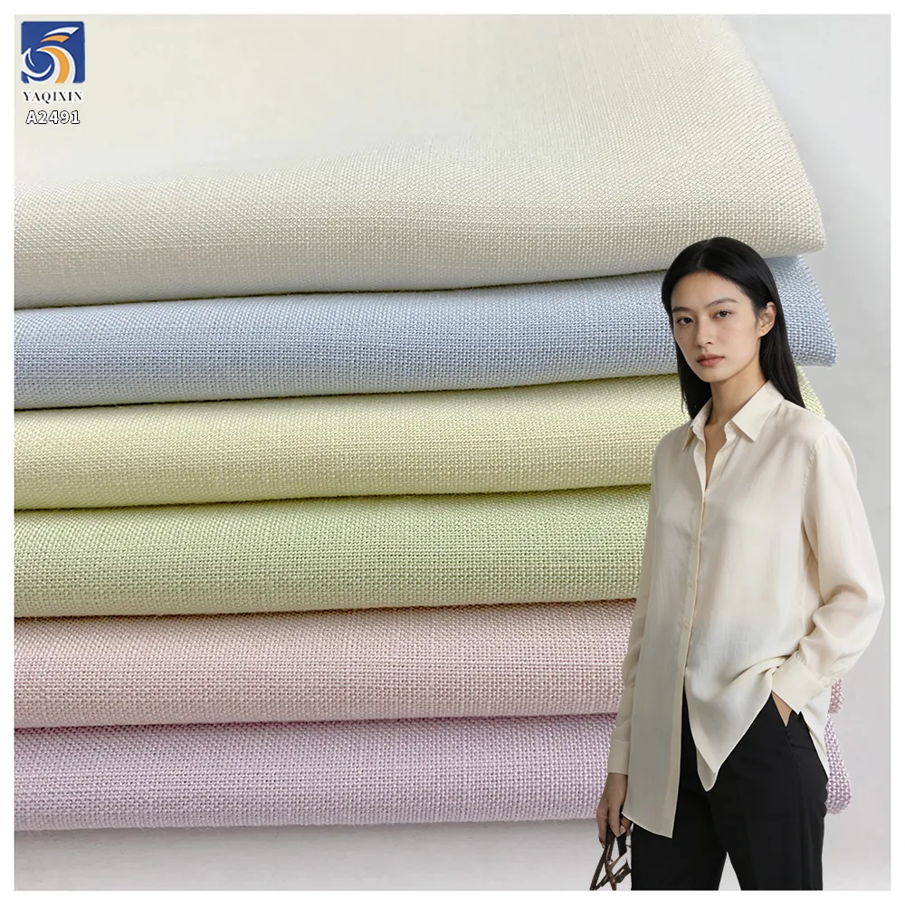 DV730 High Quality 160g Plain Wrinkle-Resistant and Soft 100% Lyocell Fabric for Wrinkle-Resistant Shirts Men and Women