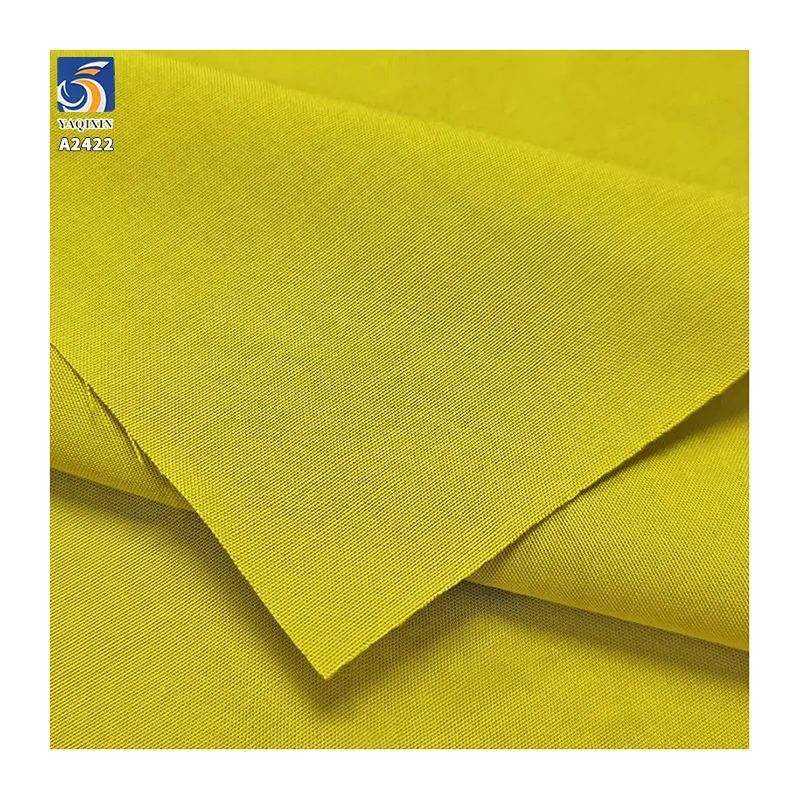 A2422 140g/m² 55% Cotton 45% Lyocell Washed Cotton Plain Poplin Fabric Soft and Skin-Friendly Shirt Dress Fabric