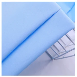 Guangzhou Supplier 400+Colors Woven Plain 100% Cotton Poplin Shirt Fabric for Dresses Clothing Textile