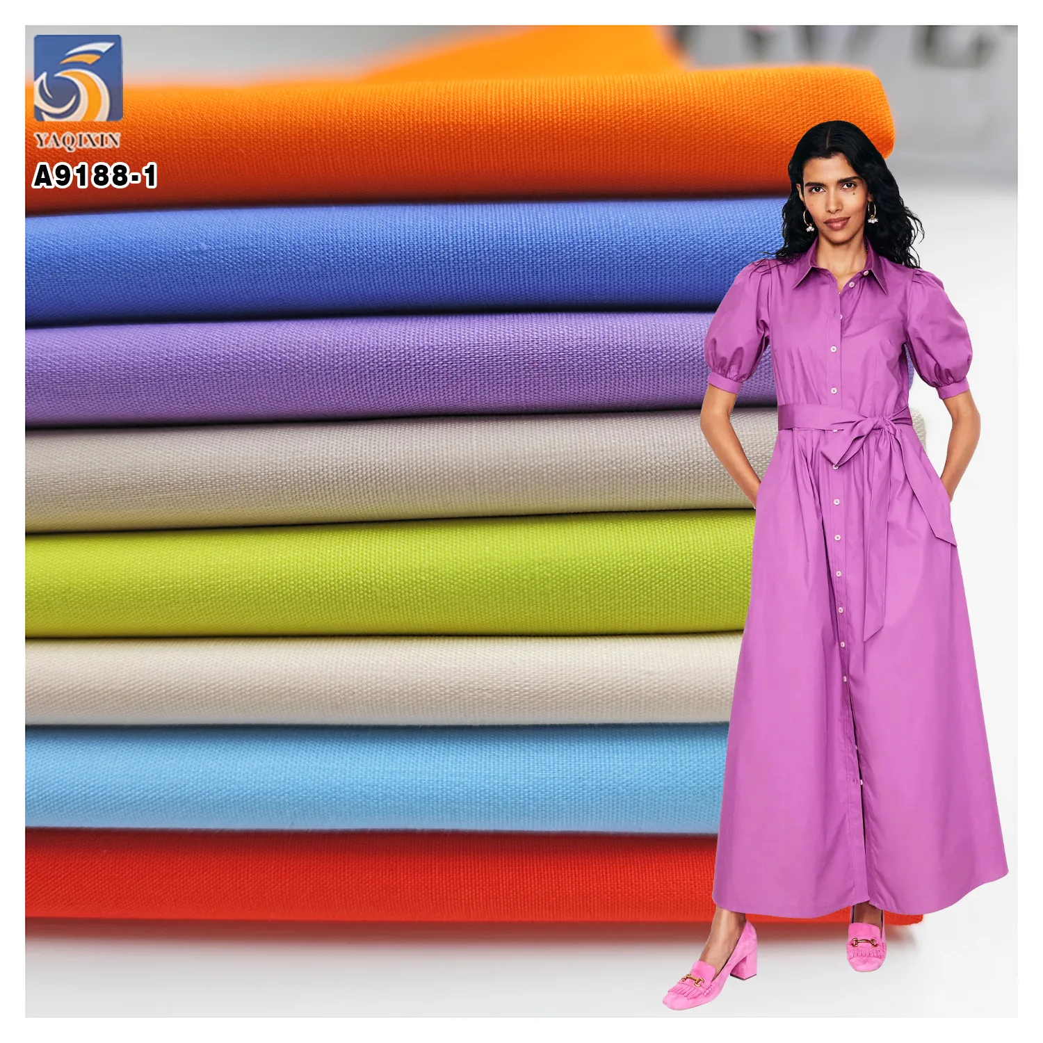 125gsm Medical Cotton Fabric 100% Cotton Poplin for Nurse Clothing Fabric