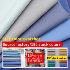 150gsm Top Manufacturer 100% Cotton Woven and Twill Fabric Light Blue Twill Cotton Fabric Textile Raw Material