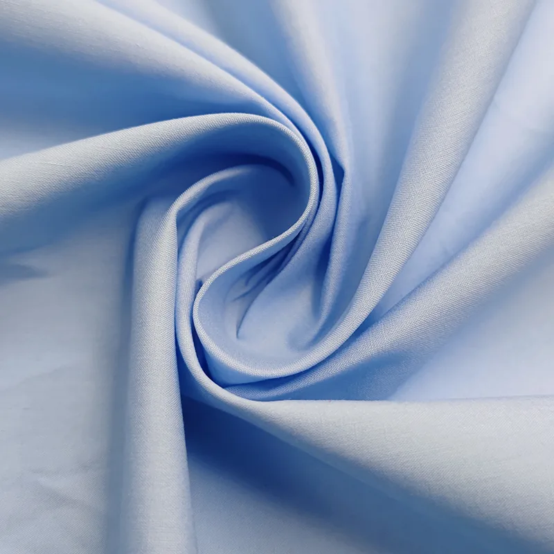 High Quality 95gsm Plain Weave Australian Combed Cotton Fabric for Women's Shirt Fabric with High Color Fastness