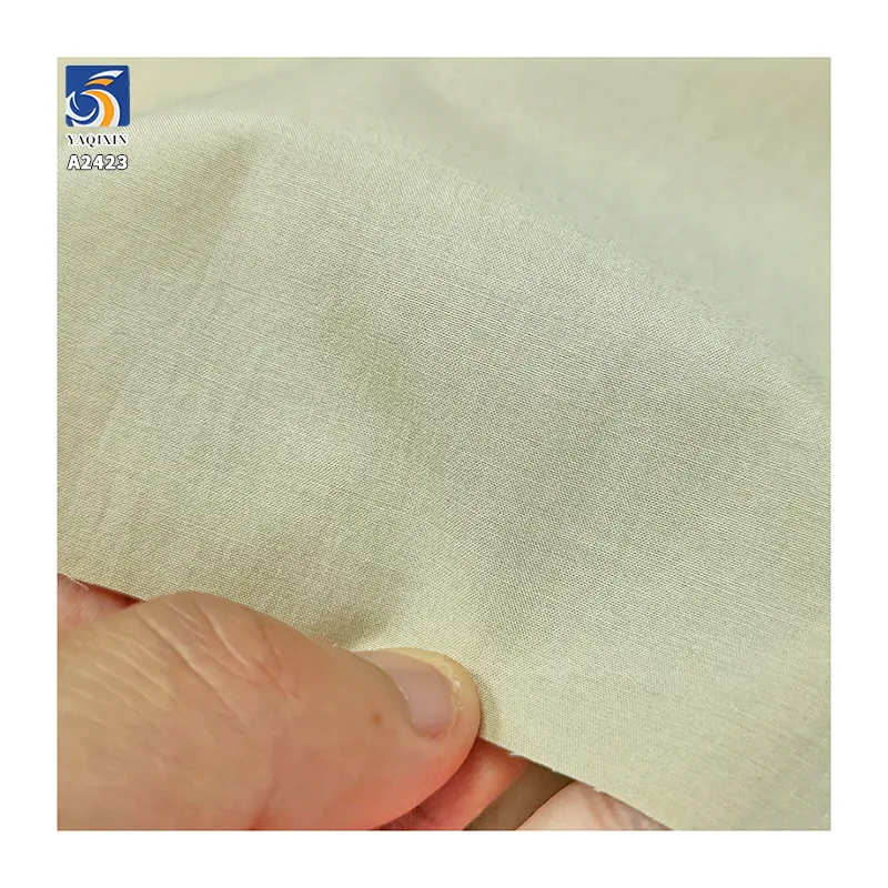 A2423 110g/m² Lightweight 60% Cotton 40% Lyocell Blended 60s Poplin Polyester Cotton Washed Fabric Shirt Dress Fabric