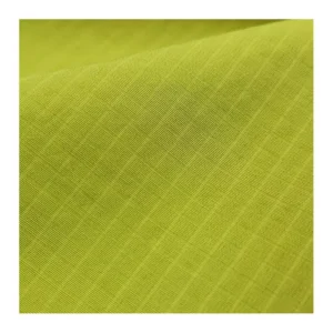 A2406 155gsm Spring Fresh Light Green 0.5 Small Plaid Jacquard Cotton Fabric 65% Cotton 35% Nylon Blend Plaid Jacquard Fabrics